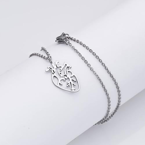 Romantic Heart Pendant Necklace – Elegant Love Gift for Her - AHP CUSTOMIZE