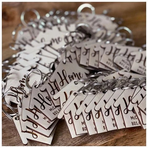 Customized Corporate Metal Keychain | Personalized Company Logo & Name Printing