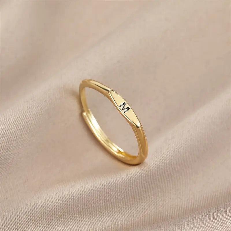 Personalized Initial Ring – Custom Letter Ring | Elegant Gift