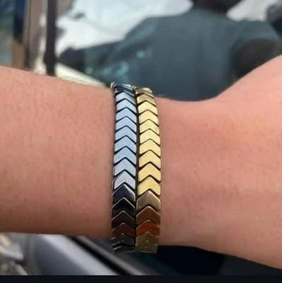 Handmade - Unisex Hematite Arrow Bracelet - AHP Customize