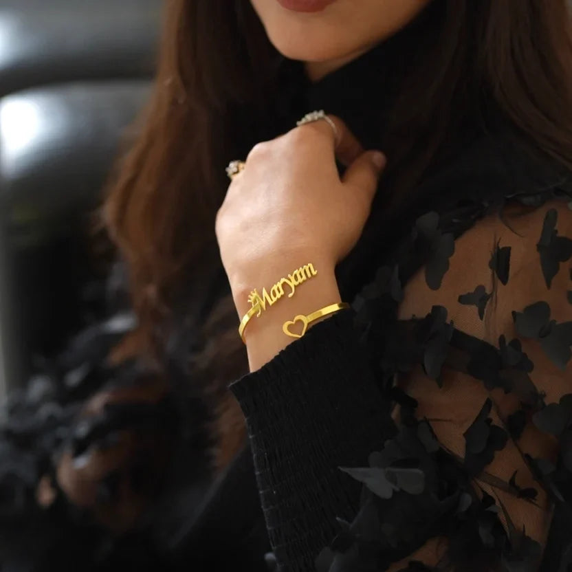 Customize Crown Name Bangle - AHP Customize