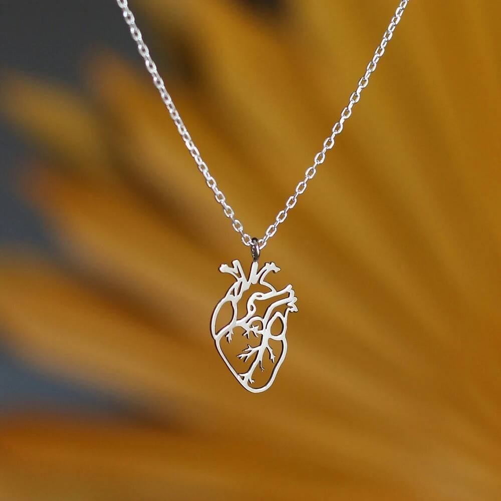 Romantic Heart Pendant Necklace – Elegant Love Gift for Her - AHP CUSTOMIZE