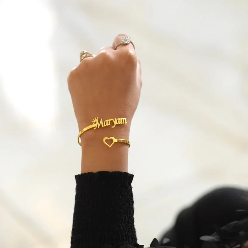 Customize Crown Name Bangle - AHP Customize