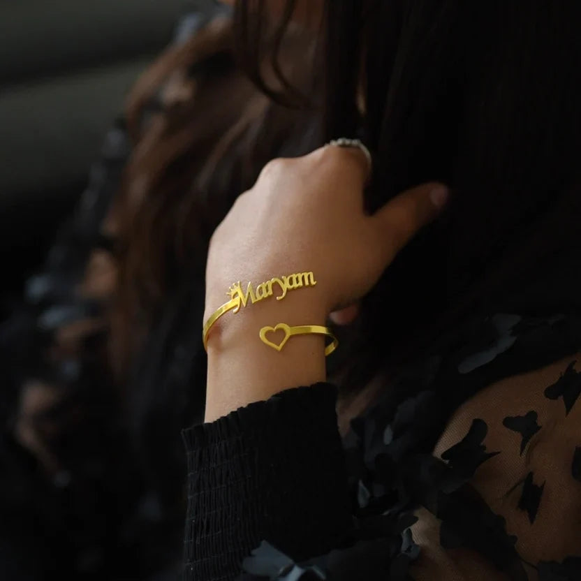 Customize Crown Name Bangle - AHP Customize