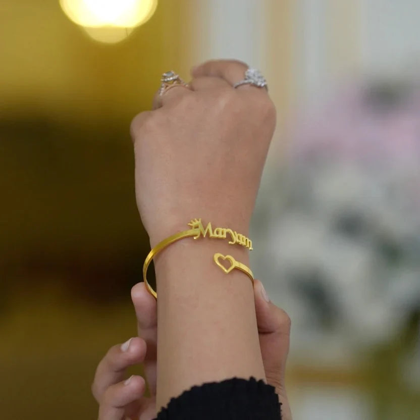 Customize Crown Name Bangle - AHP Customize