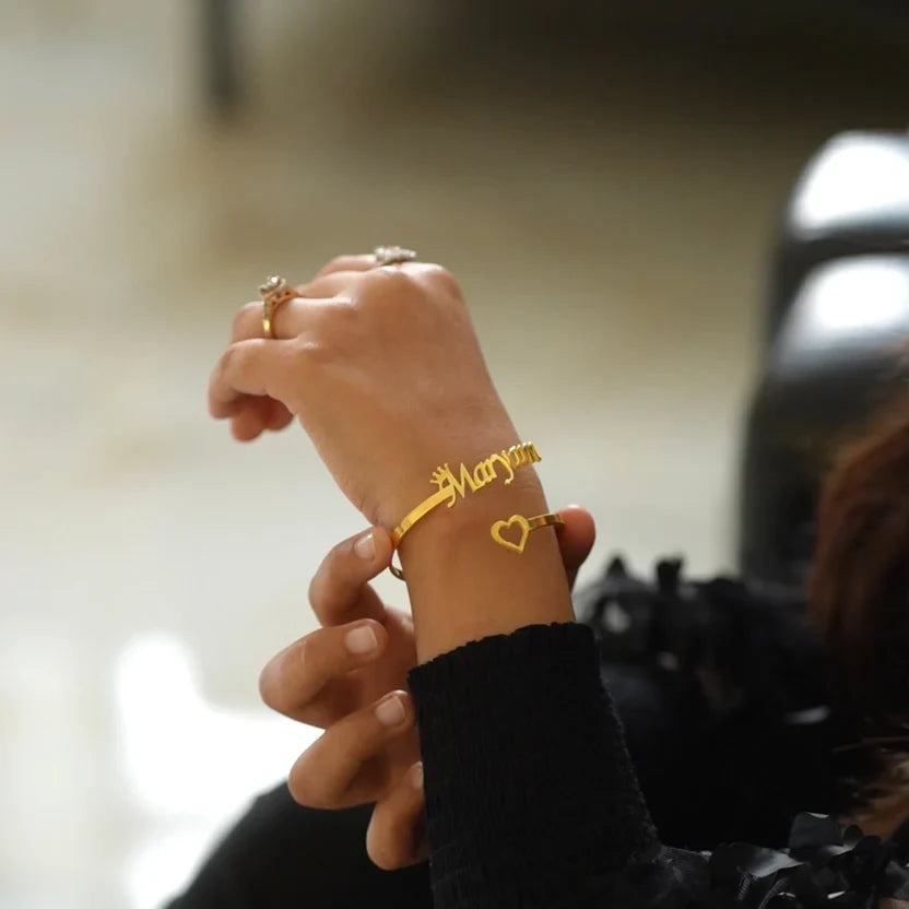 Customize Crown Name Bangle - AHP Customize