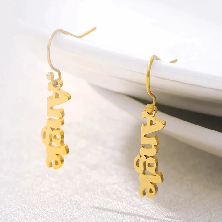Personalized Custom Name Earrings | Customized Name Earrings for Women & Girls