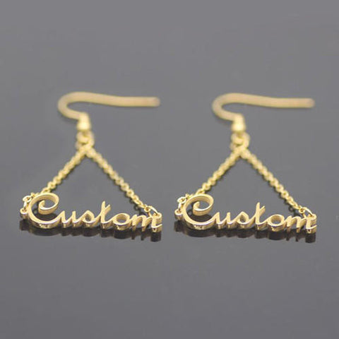 Personalized Custom Name Earrings | Customized Name Earrings for Women & Girls
