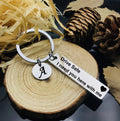 Fully Customized Drive Safe Keychain | Personalized Name, Initial & Custom Message Metal Keychain