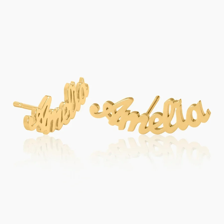 Personalized Custom Name Earrings | Customized Name Earrings for Women & Girls