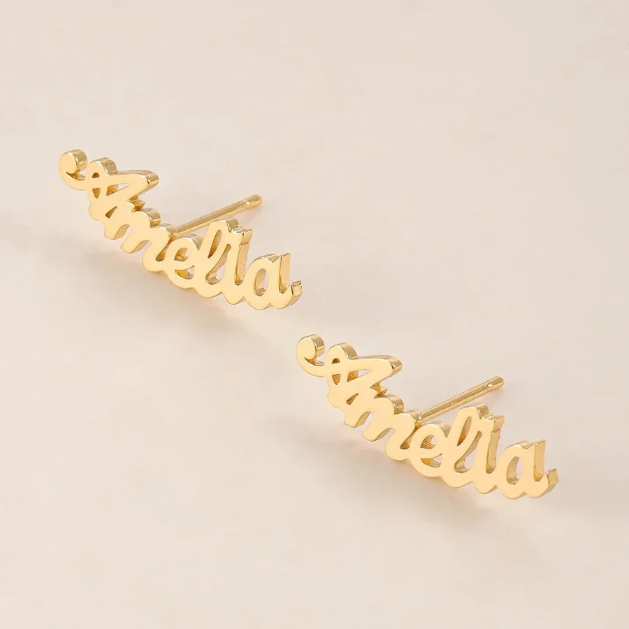 Personalized Custom Name Earrings | Customized Name Earrings for Women & Girls