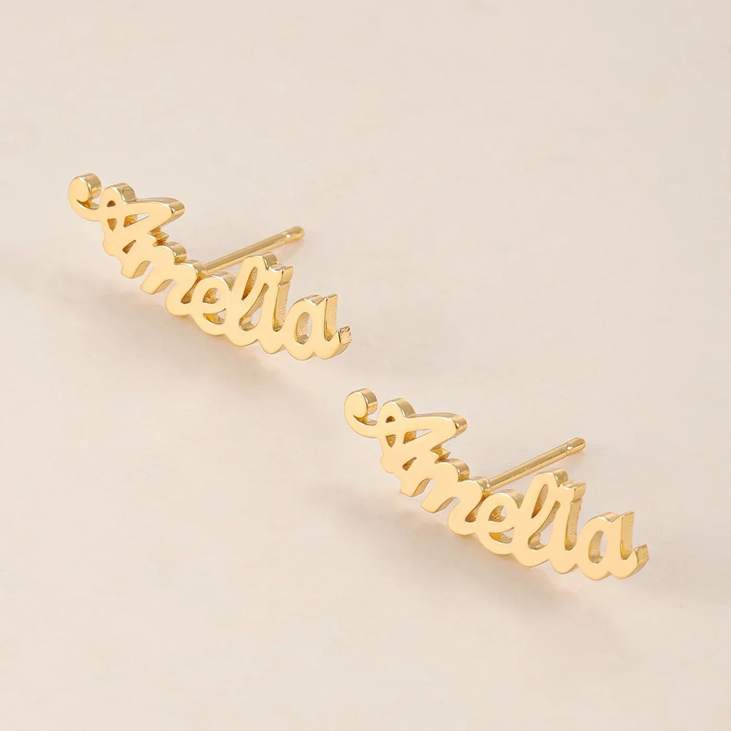 Personalized Custom Name Earrings | Customized Name Earrings for Women & Girls