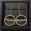 Personalized Custom Name Earrings | Customized Name Earrings for Women & Girls