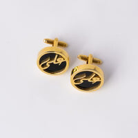 Customized Stone Fitted Name Cufflink - AHP Customize