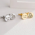 Custom Photo Cufflinks | Personalized Stainless Steel Cufflinks | Wedding Gift for Men – AHP Customize