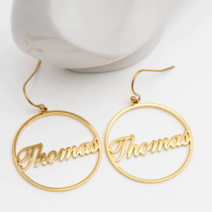 Personalized Custom Name Earrings | Customized Name Earrings for Women & Girls