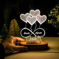 Custom 3D LED Illusion Lamp for Fiancé | Personalized Acrylic Night Lamp – AHP Customize