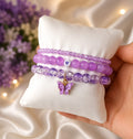 Butterfly Bliss Bracelet Set – 3 Piece Beaded Butterfly Charm Bracelets | AHP Customize