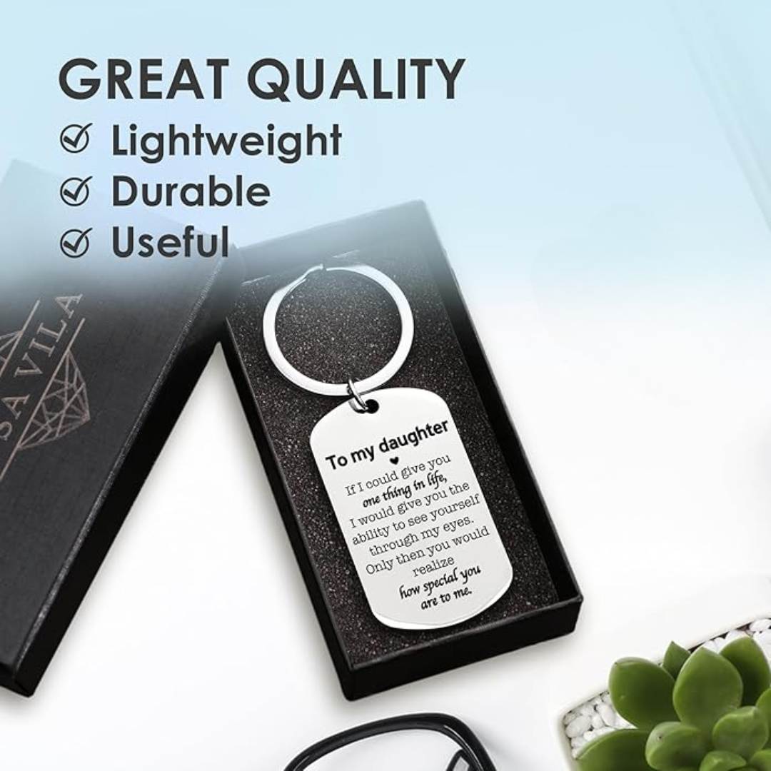 Fully Customized Personalized Metal Keychain | Custom Photo, Name, Message & Design Keyring