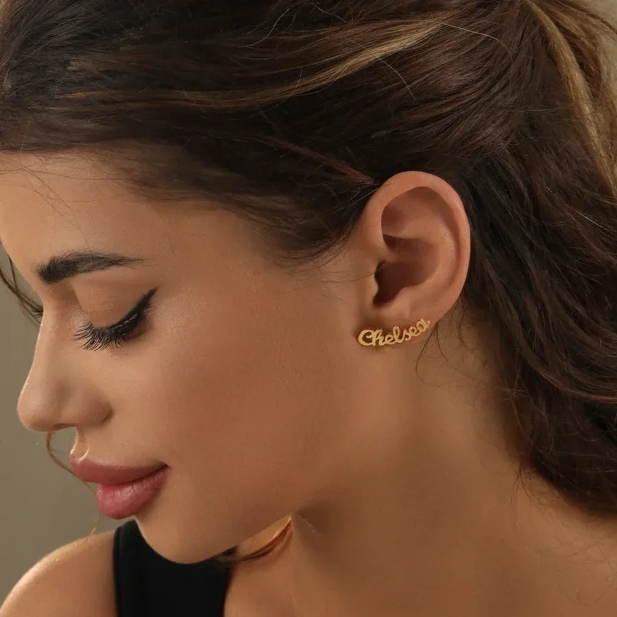 Personalized Custom Name Earrings | Customized Name Earrings for Women & Girls