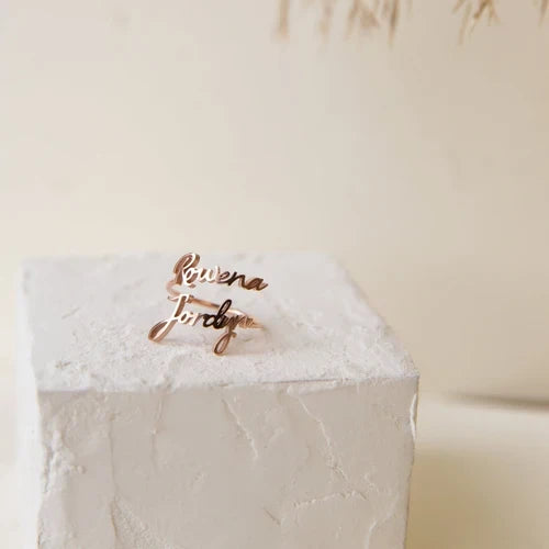 London Duo Name Ring - AHP CUSTOMIZE