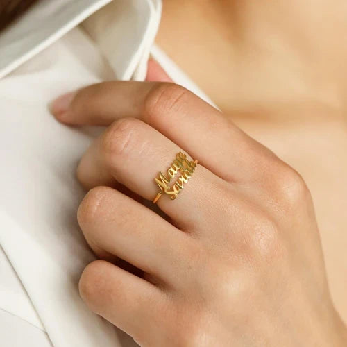 London Duo Name Ring - AHP CUSTOMIZE