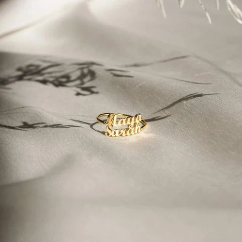 London Duo Name Ring - AHP CUSTOMIZE