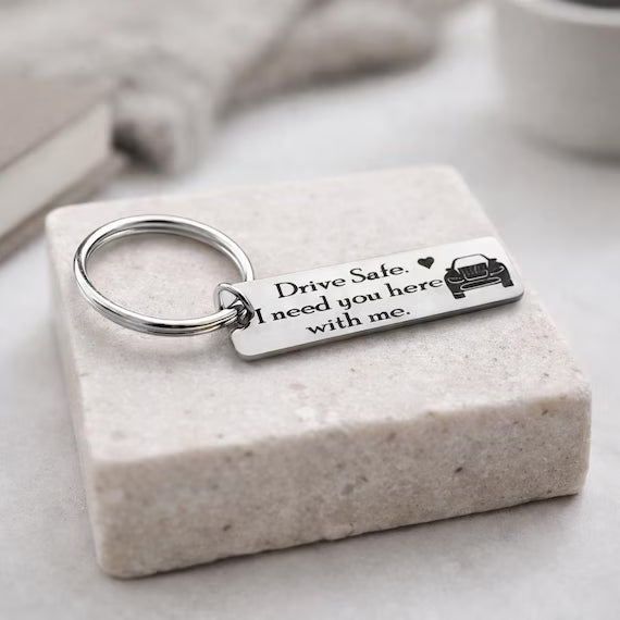 Fully Customized Keychain | Personalized Name & Custom Message Metal Keychain