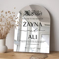 Wedding Welcome Sign with Bismillah | Acrylic Arch Wedding Welcome Board | Personalized Wedding Sign