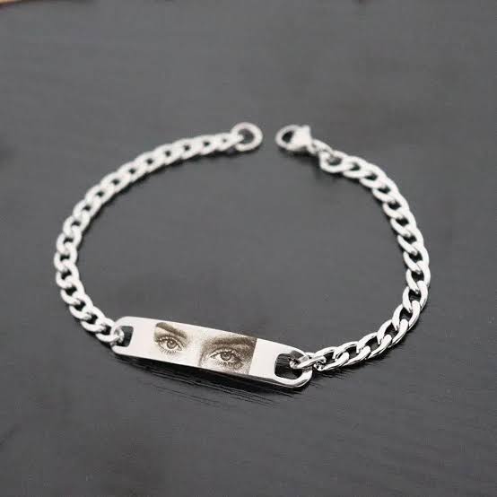 Personalized Eye Engraved Bracelet | Custom Photo Eyes Bracelet for Men & Women